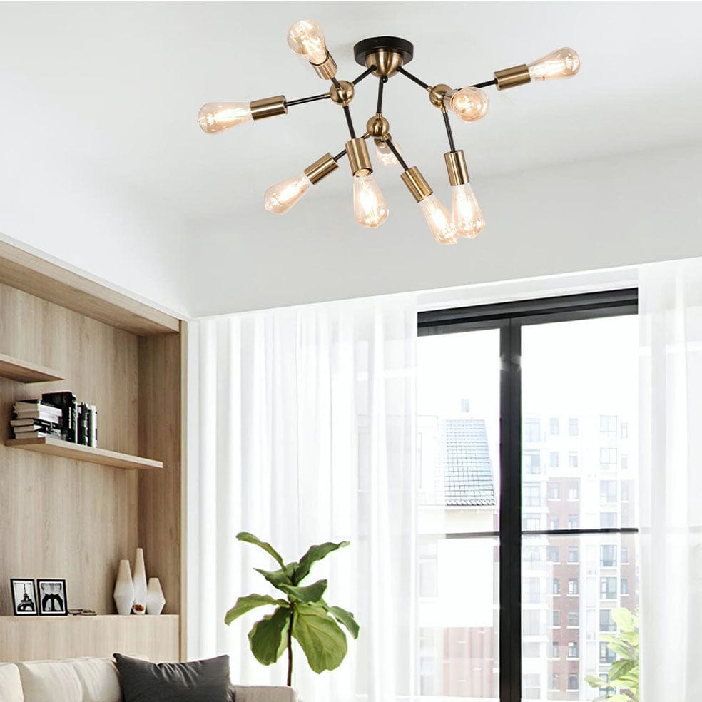 The Lighting Club Ceiling Light Selento Ceiling Light CF434/9 BRASS 6007226083934
