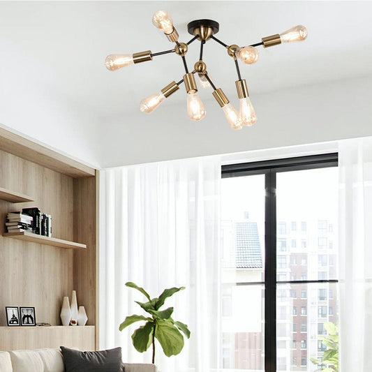 The Lighting Club Ceiling Light Selento Ceiling Light CF434/9 BRASS 6007226083934