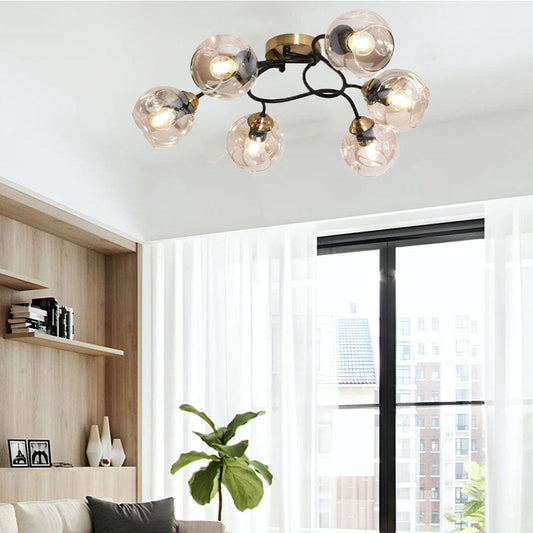 The Lighting Club Ceiling Light Fixtures Atomic Ceiling Light CF435/6 BRASS 6007226083941
