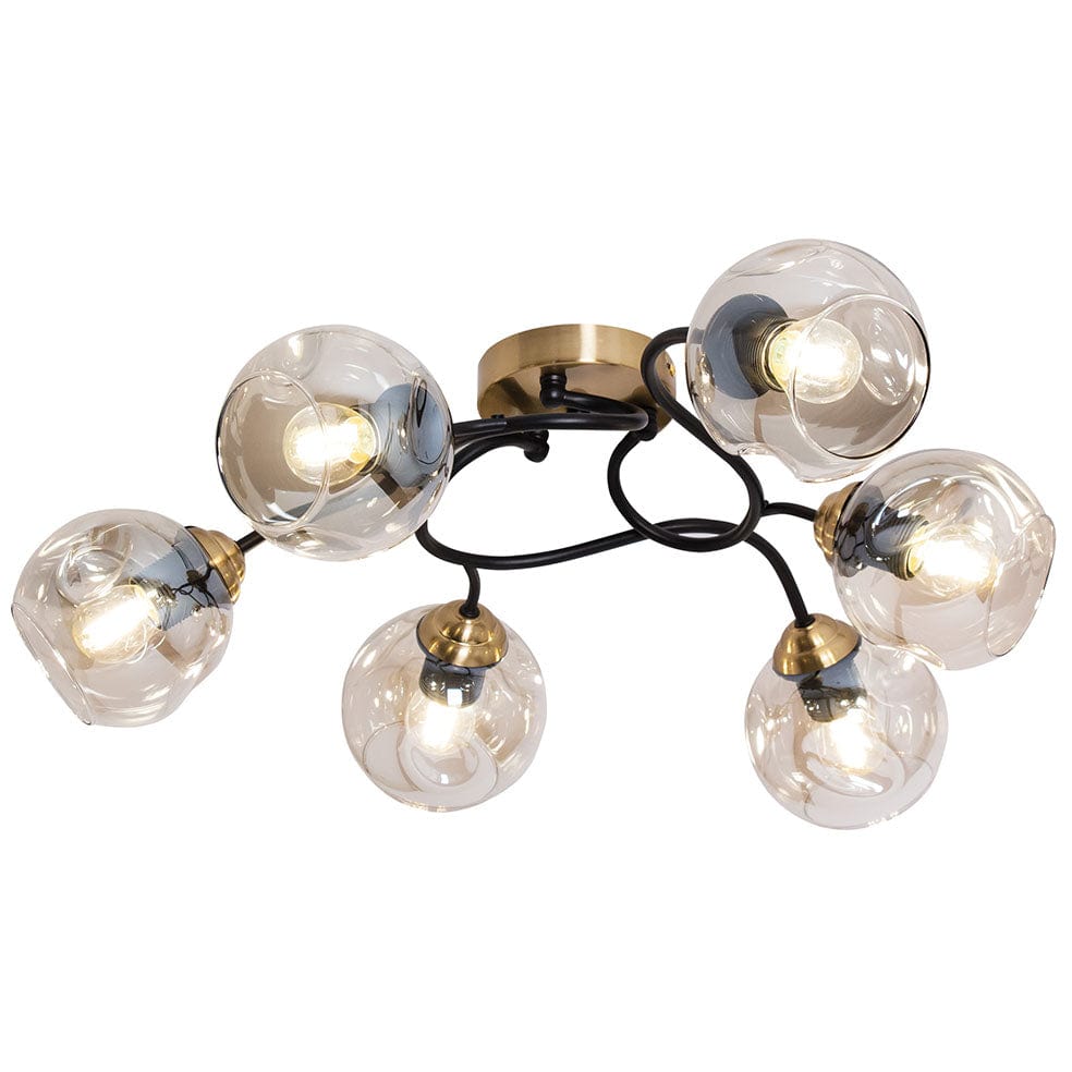 The Lighting Club Ceiling Light Fixtures Atomic Ceiling Light CF435/6 BRASS 6007226083941
