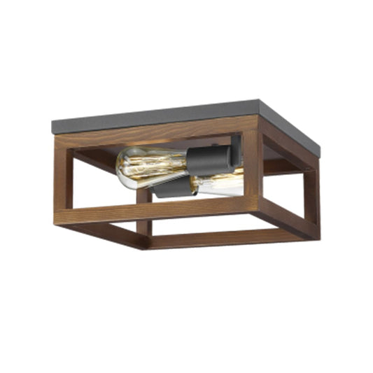 The Lighting Club Ceiling Light Wood Box Ceiling Light CF441 BK/WOOD 6007226084306