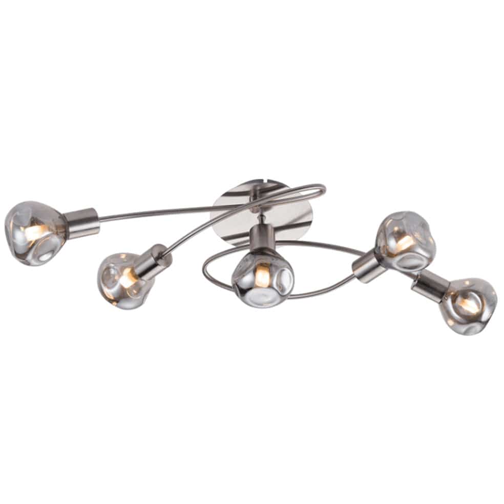 The Lighting Club Ceiling Light Latin Chrome Ceiling Light CF468/5 SMOKE 6007226071511