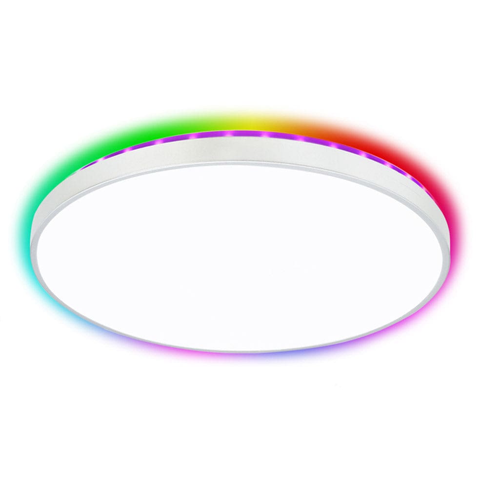 The Lighting Club Ceiling Light Tiana LED RGB Polycarbonate Ceiling Light Silver CF471 LED 6007226085945