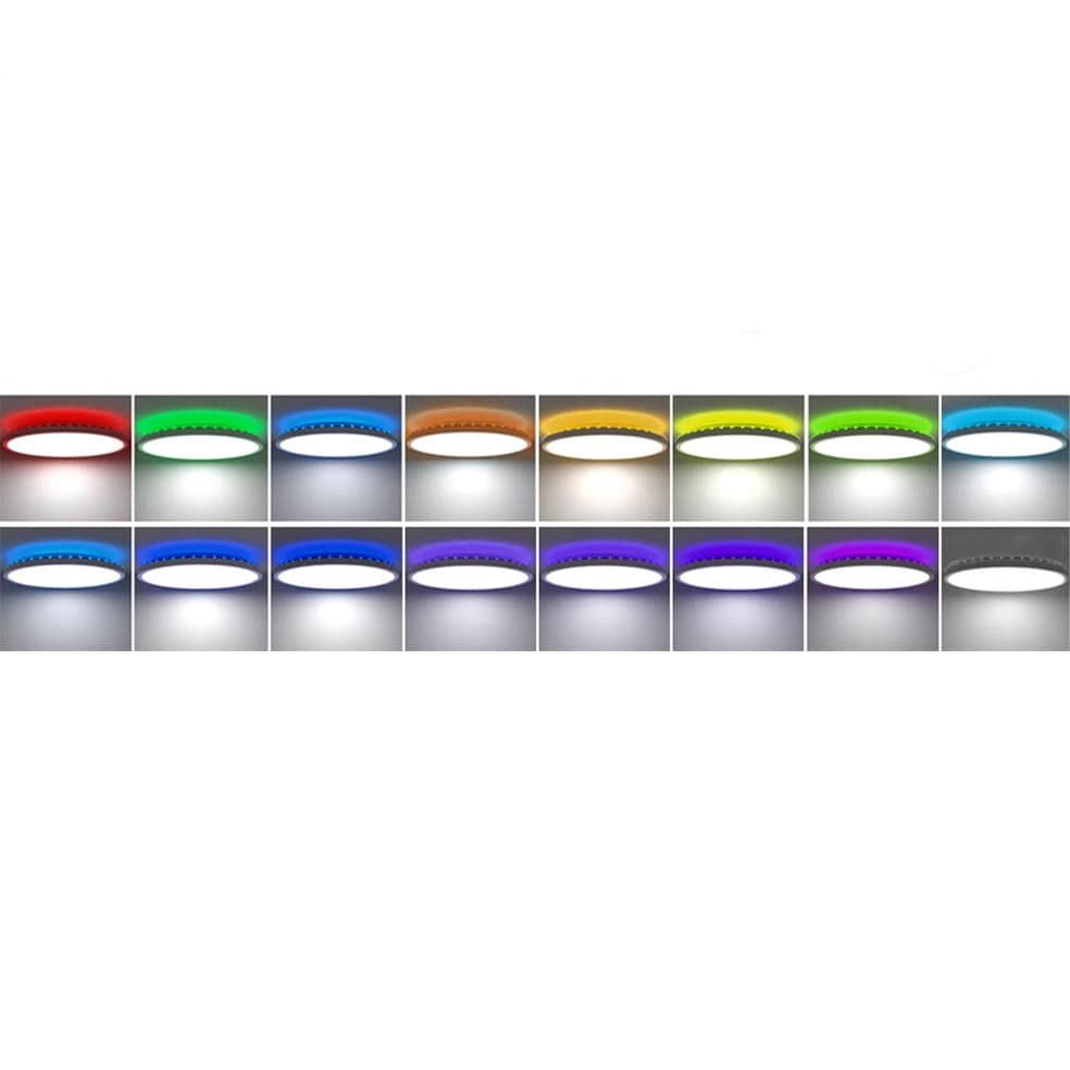 The Lighting Club Ceiling Light Tiana LED RGB Polycarbonate Ceiling Light Silver CF471 LED 6007226085945
