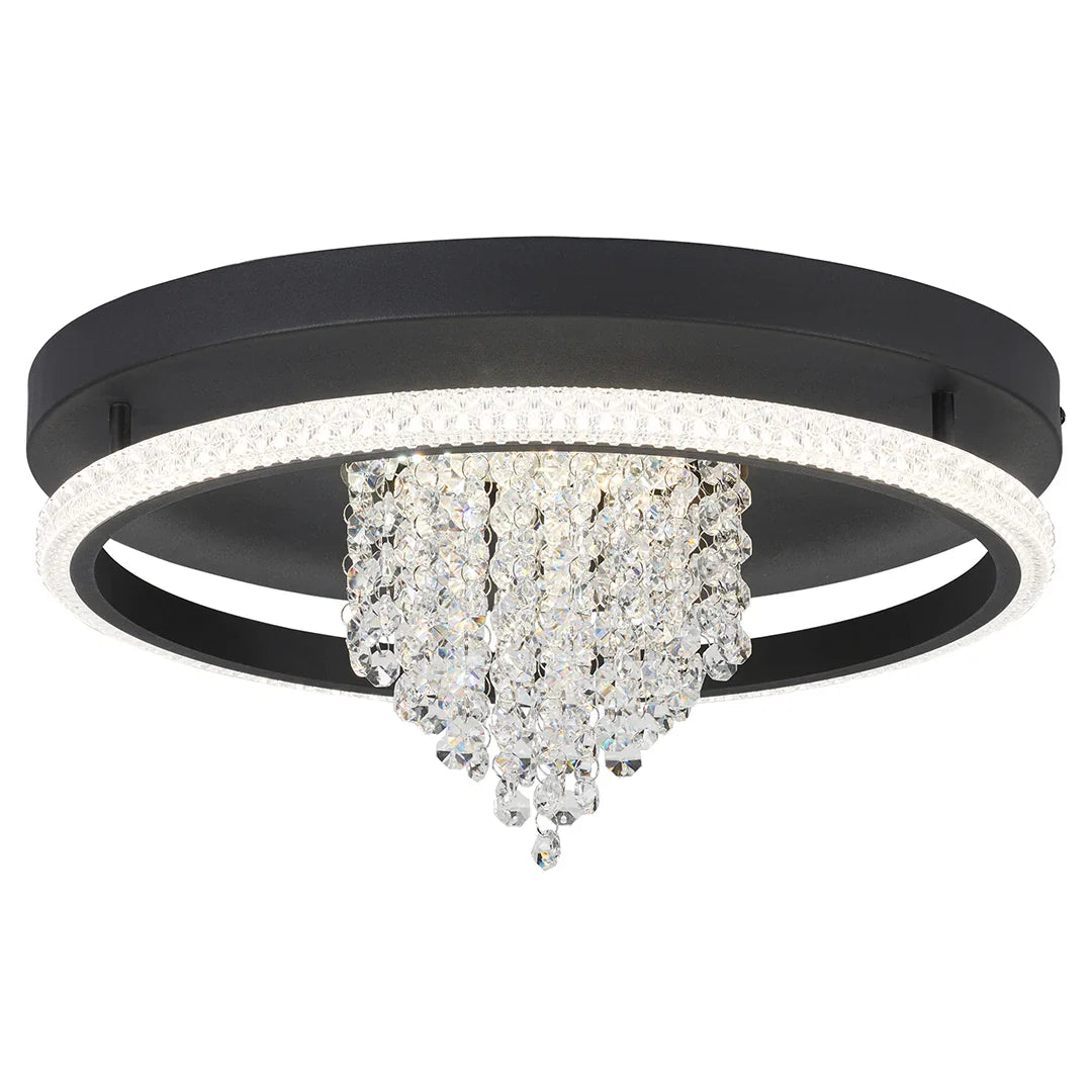 The Lighting Club Ceiling Light Iris Crystal LED Ceiling Light CF486 BK CCT 6007226090635