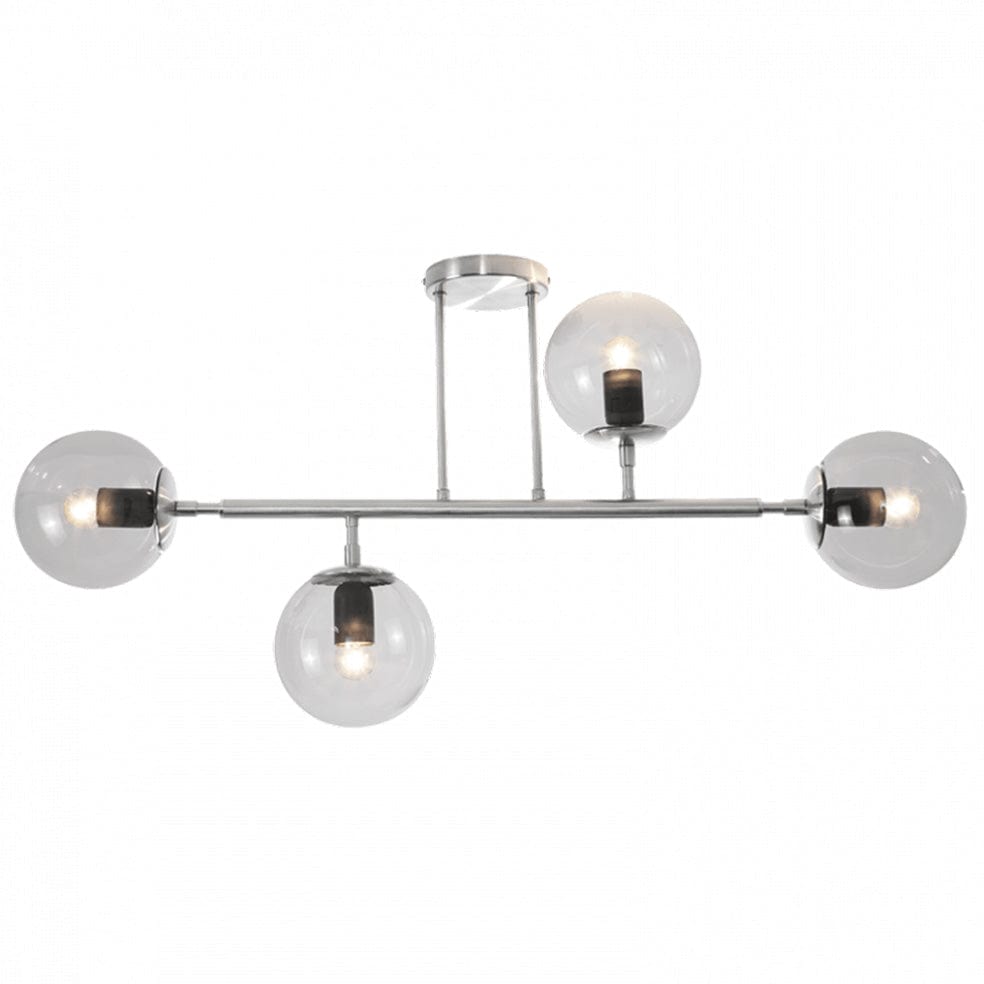 The Lighting Club Chrome Clear Glass Titania 4 Ceiling Light CF561/4 SATIN 6007226079586