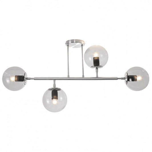 The Lighting Club Chrome Clear Glass Titania 4 Ceiling Light CF561/4 SATIN 6007226079586