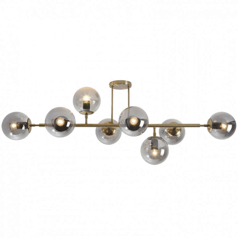 The Lighting Club Gold Smoke Glass Titania 8 Ceiling Light CF562/8 GD/SM 6007226079593