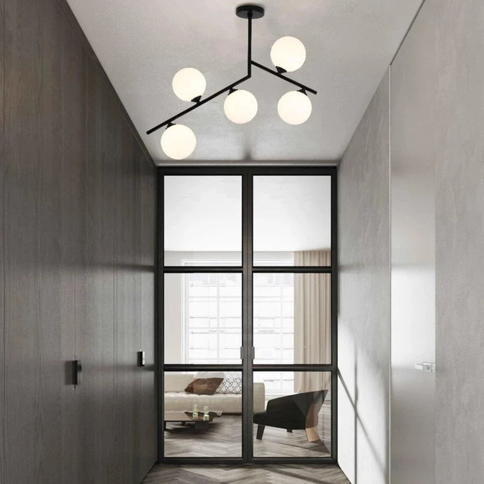 The Lighting Club Ceiling Light Marielle Metal Ceiling Light Black CF607/5 BLACK 6007226087697