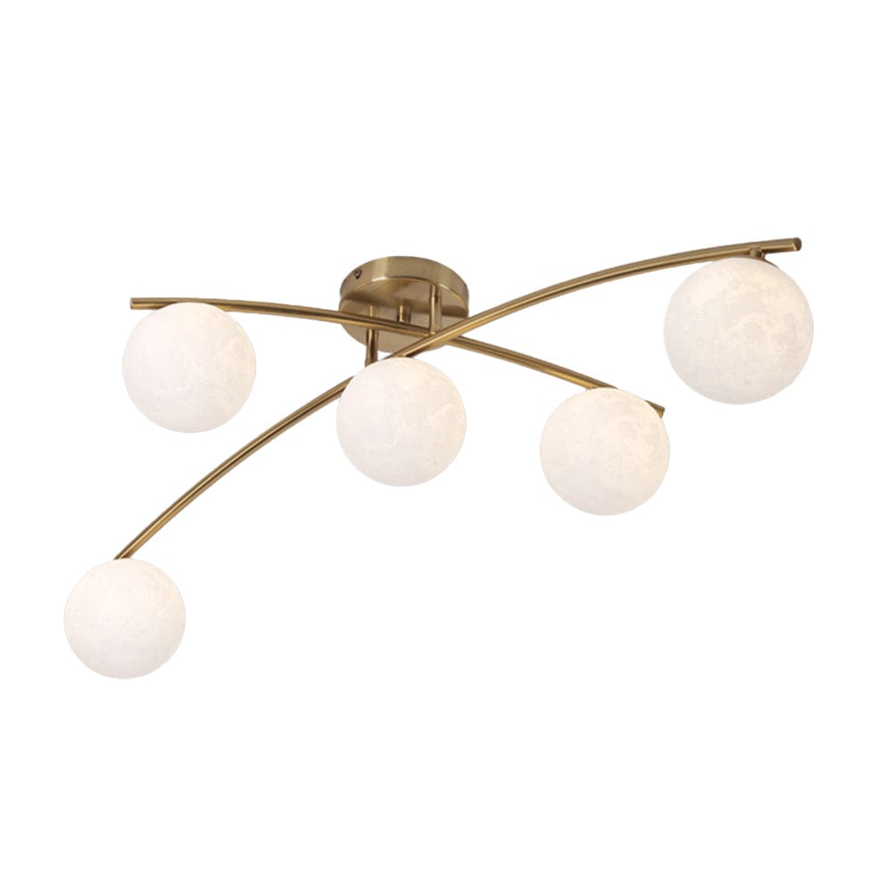 The Lighting Club Ceiling Light Marcello Metal Ceiling Light Satin Brass CF608/5 SATIN BRASS 6007226087703