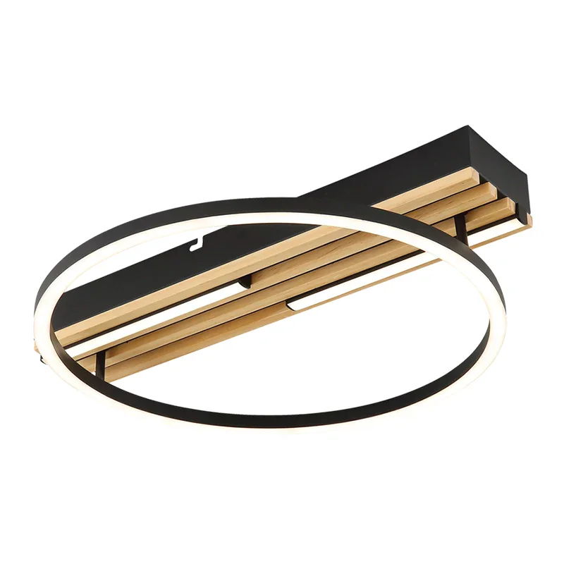 The Lighting Club pendant light Dasha Metal and Wood LED Halo Ceiling Light CF618 CCT 6007226090338