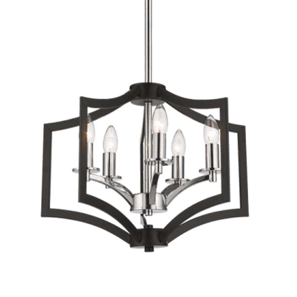 The Lighting Club Chandelier Vulpecula Black Chrome Chandelier CH087/5 BK/CHROME 6007226068894