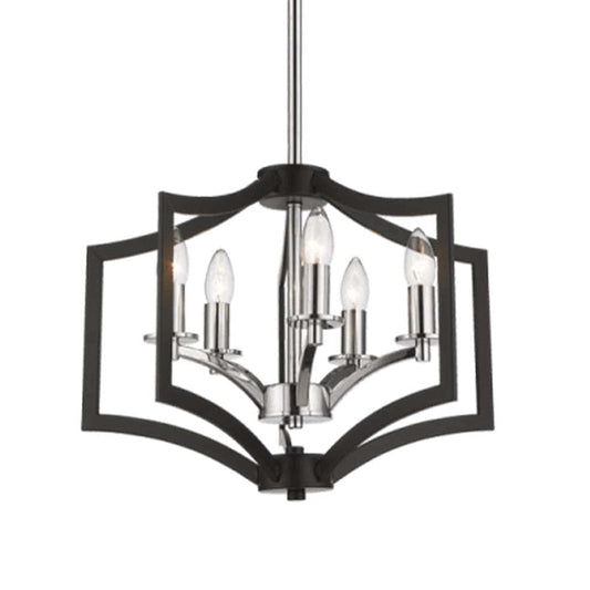 The Lighting Club Chandelier Vulpecula Black Chrome Chandelier CH087/5 BK/CHROME 6007226068894