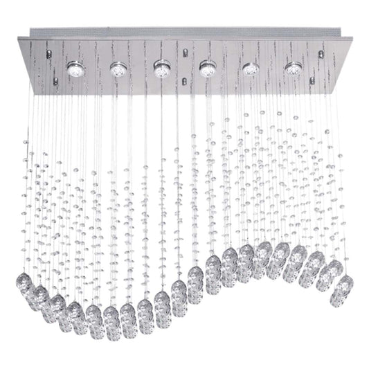 The Lighting Club Chandeliers Wave Crystal Chandelier Light CH236/6 CRYSTAL 6007226064056