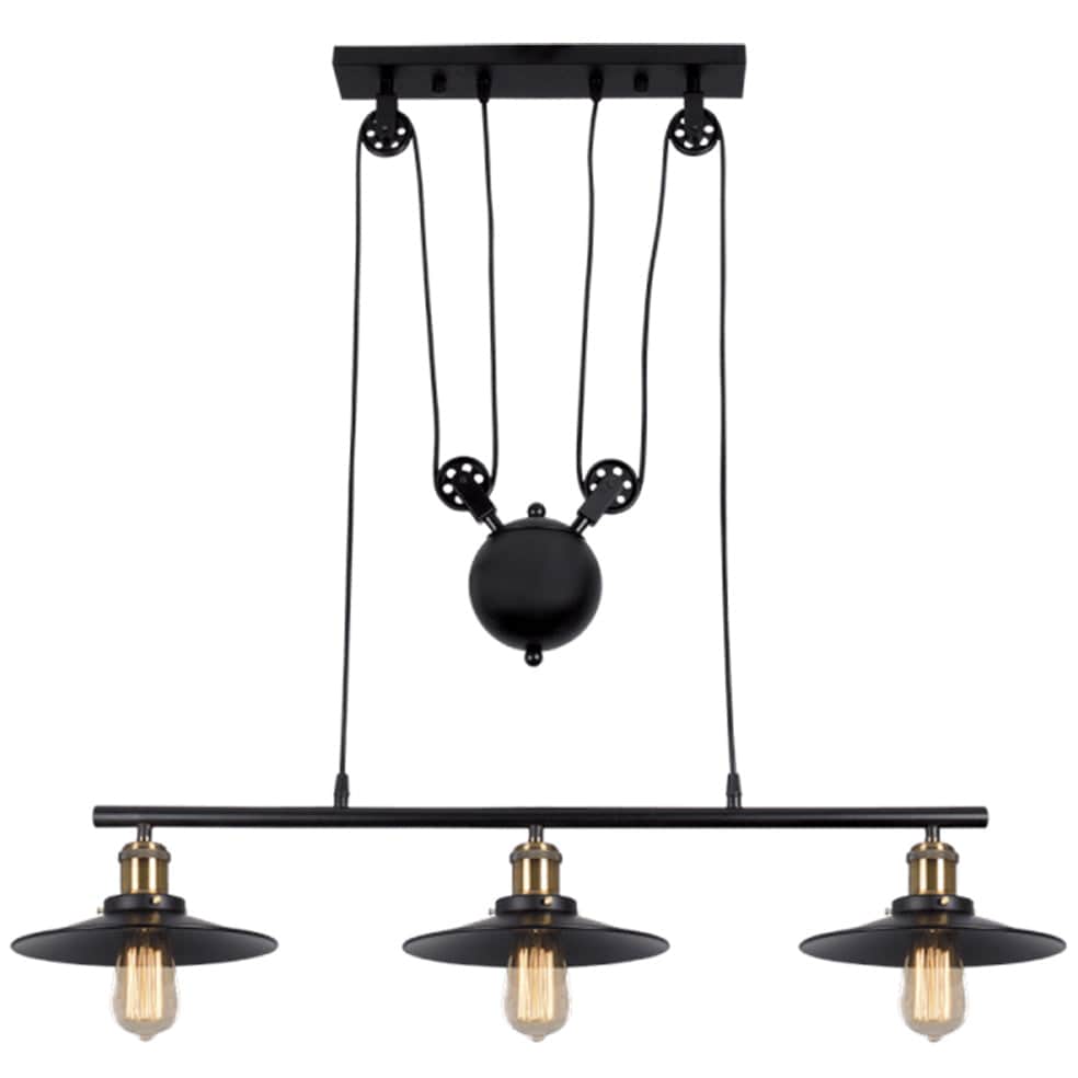 The Lighting Club Gizmo Pendant Light CH238/3 MATT BLACK 6007226064087