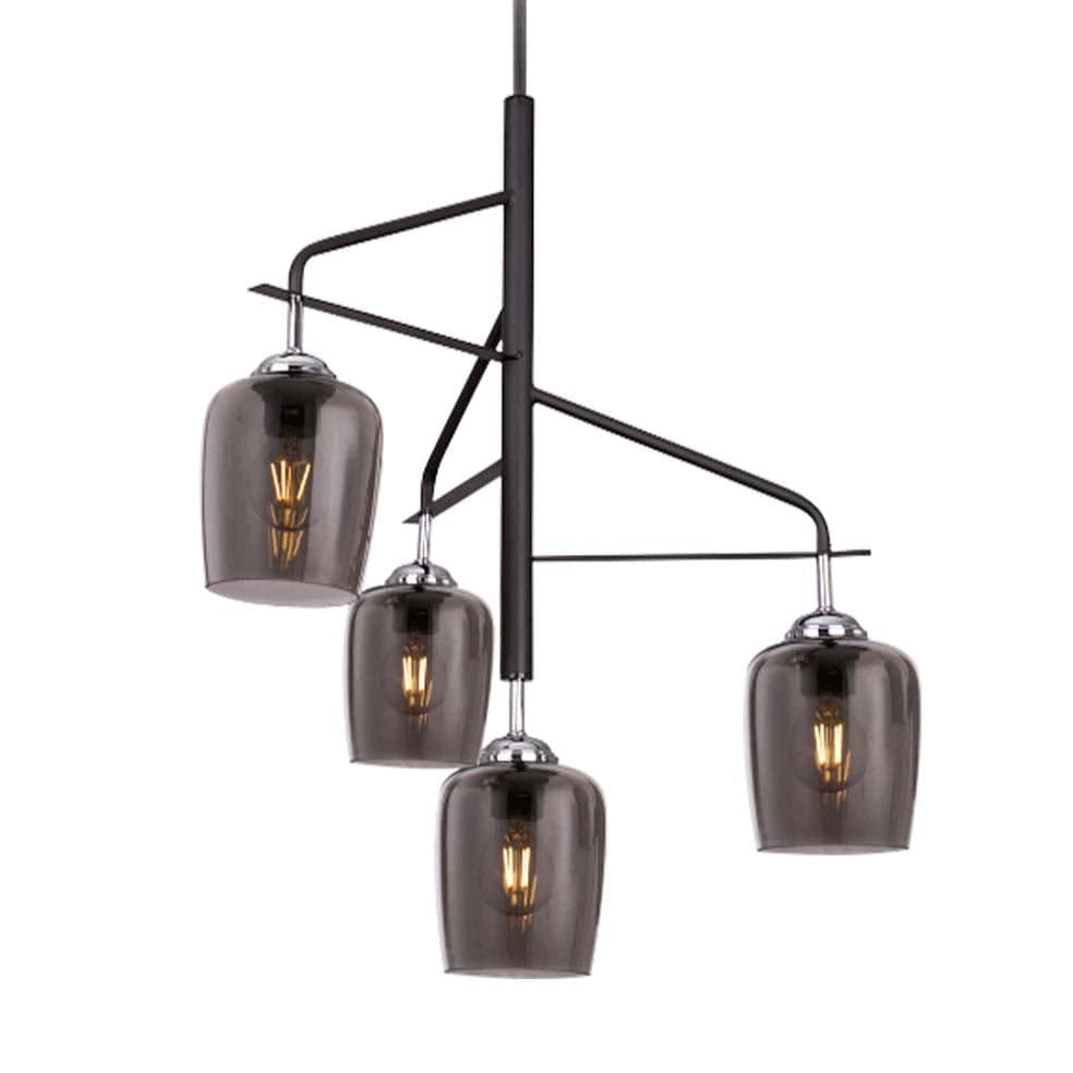 The Lighting Club Chandeliers Jango Pendant Light CH246/4 BLACK 6007226065152