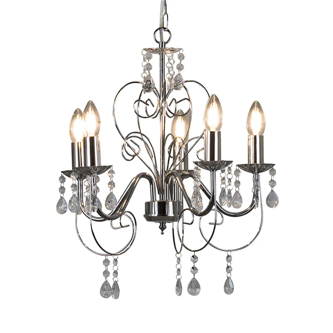 The Lighting Club Chandelier Cleo 5-Light Chandelier - Chrome CH265CH 6007328389408