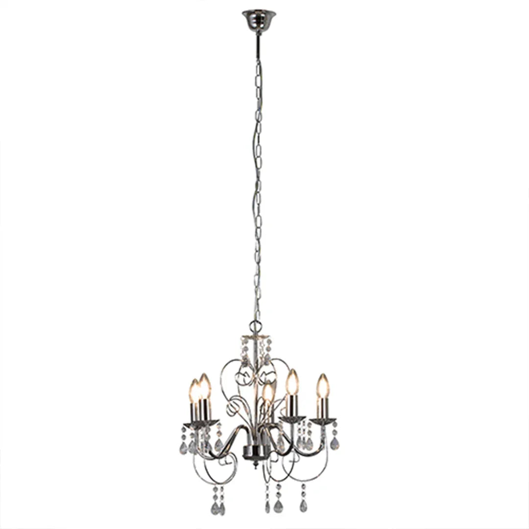 The Lighting Club Chandelier Cleo 5-Light Chandelier - Chrome CH265CH 6007328389408