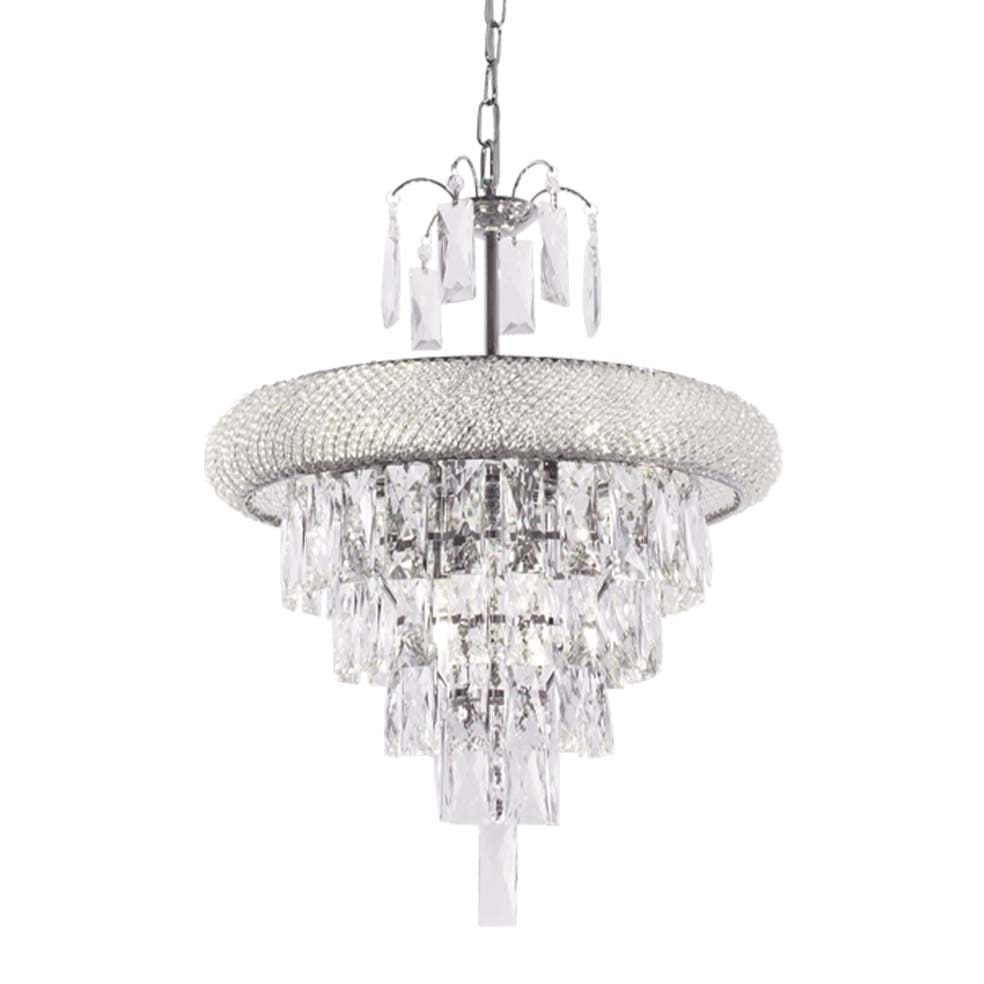 The Lighting Club Chandeliers Crown Crystal Chandelier Light CH344 CHROME 6007226068719