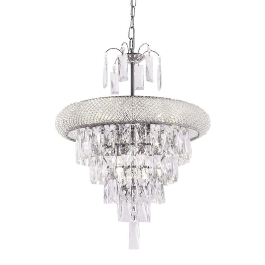 The Lighting Club Chandeliers Crown Crystal Chandelier Light CH344 CHROME 6007226068719