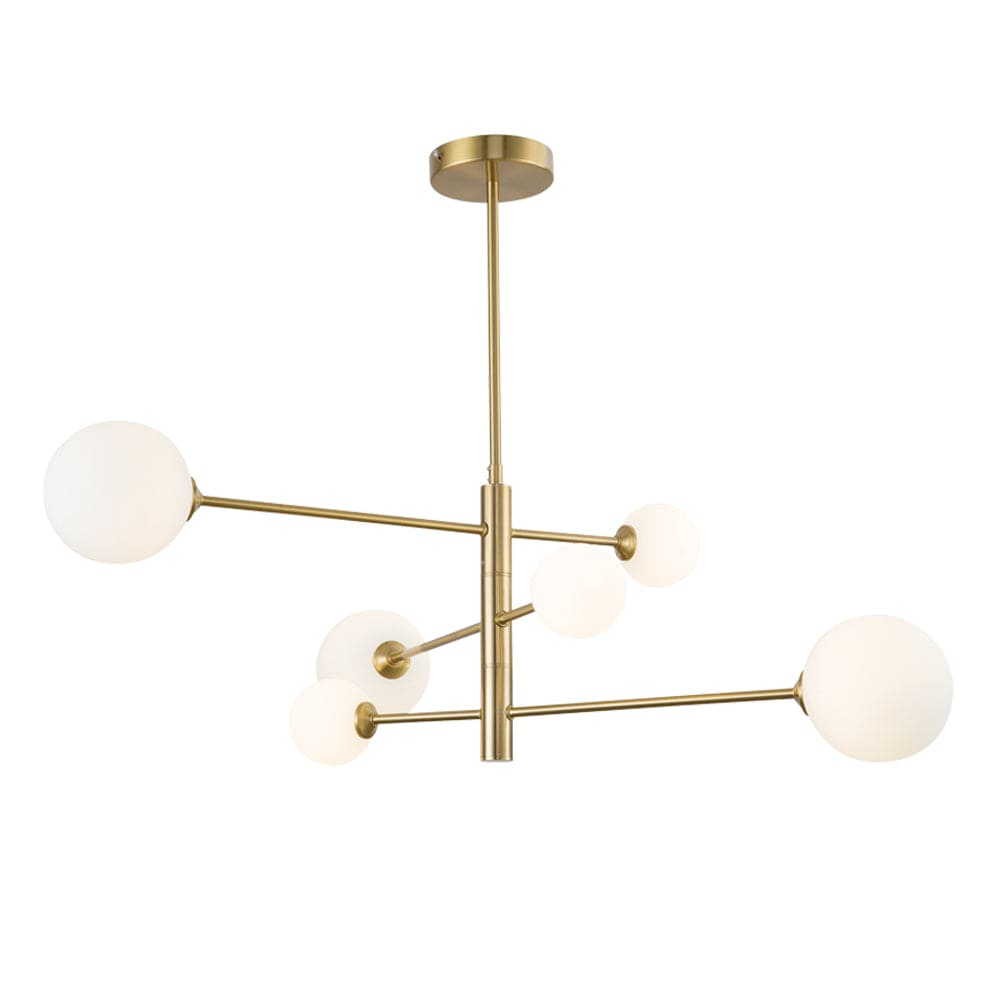 The Lighting Club Chandeliers Gold Balance Chandelier 6 Light Black | Gold CH394/6 GOLD 6007226082371