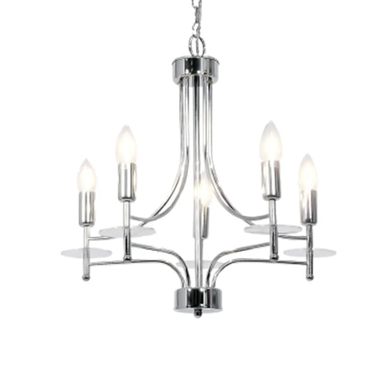 The Lighting Club Chandelier Cadenza 5-Light Polished Chrome Chandelier CH663/5 CHROME 6007226053609