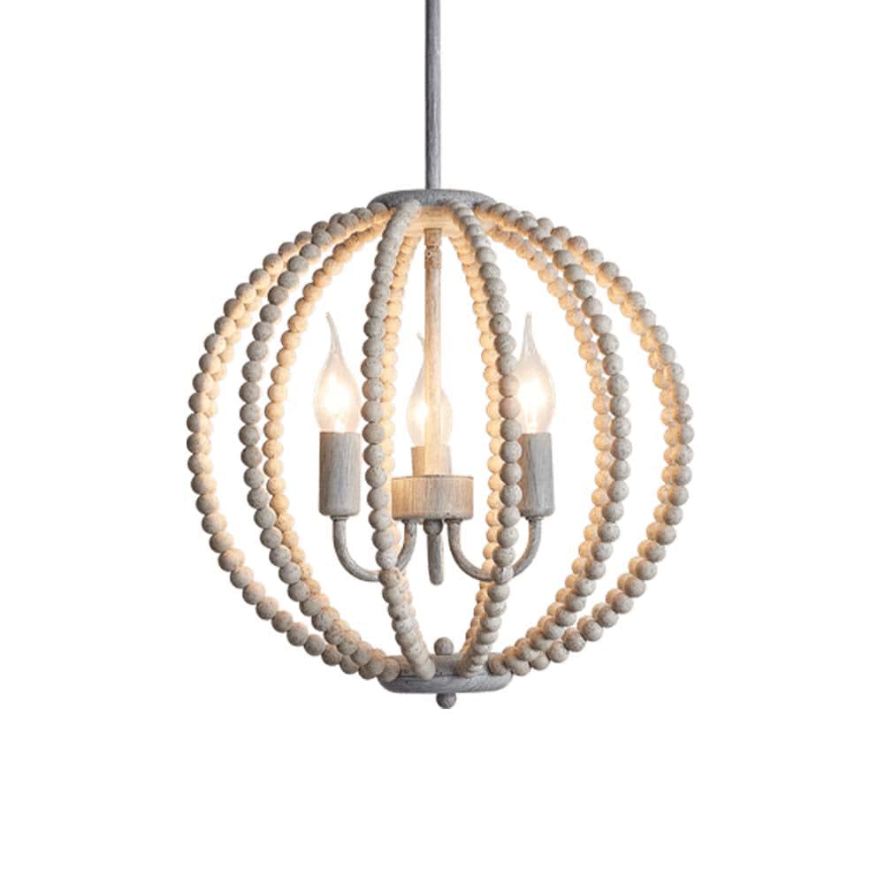 The Lighting Club Chandeliers Round Vintage Pendant Light CH896/3 BEAD 6007226076899