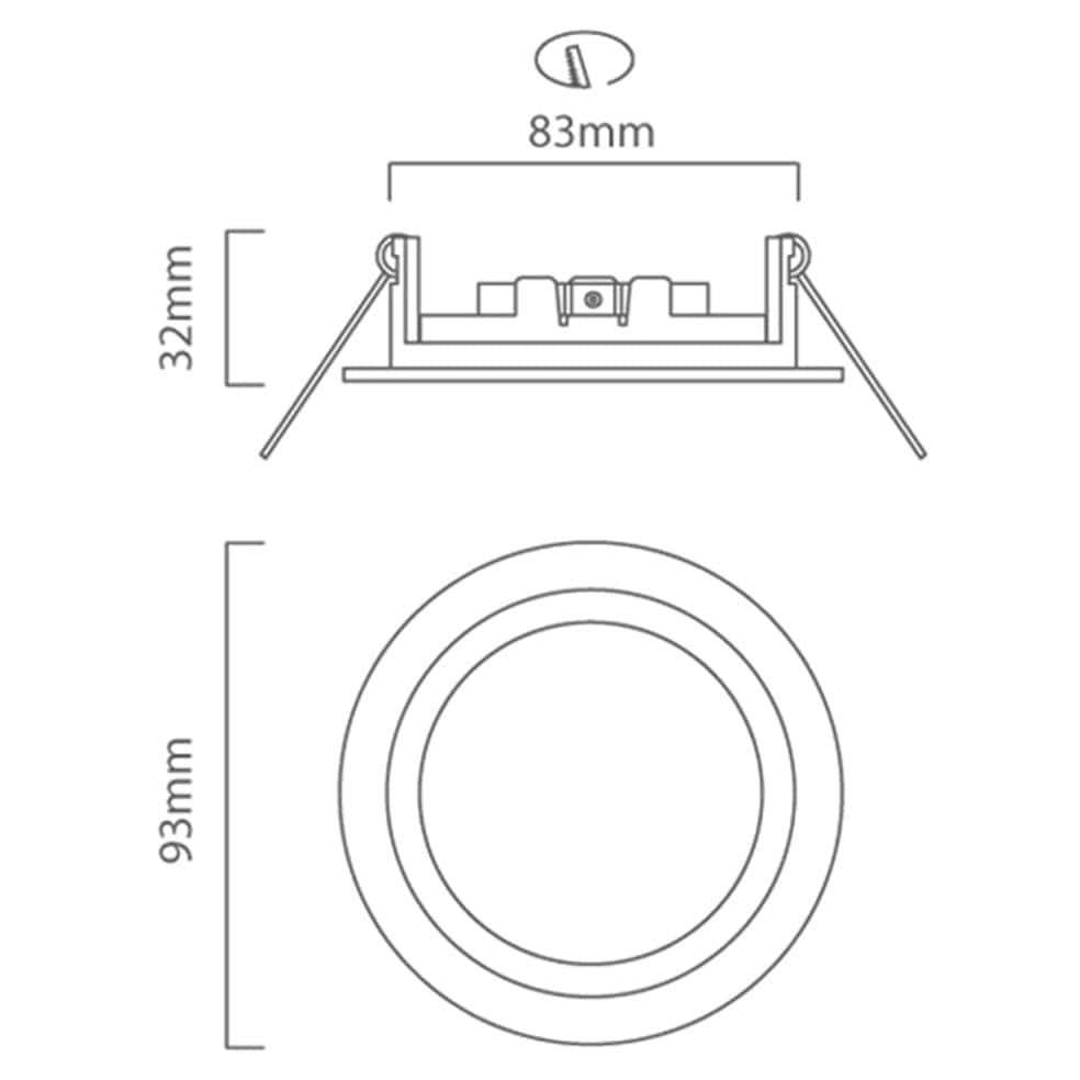 The Lighting Club DOWNLIGHT Tilt-Twist Downlight – White D109W