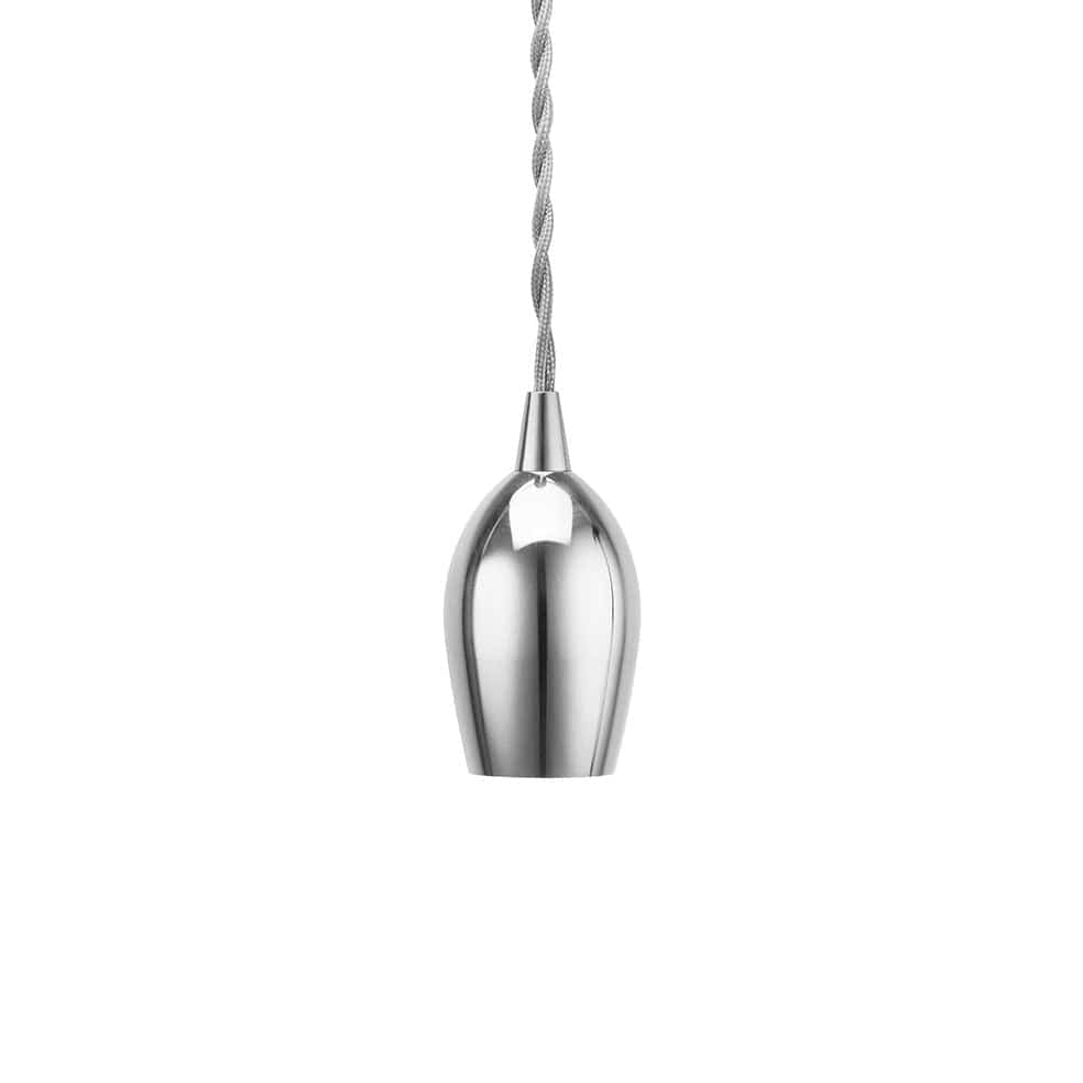 The Lighting Club Chrome Bullet Cord Pendant Light Copper | Gold | Chrome DA-KLCH-888/CH