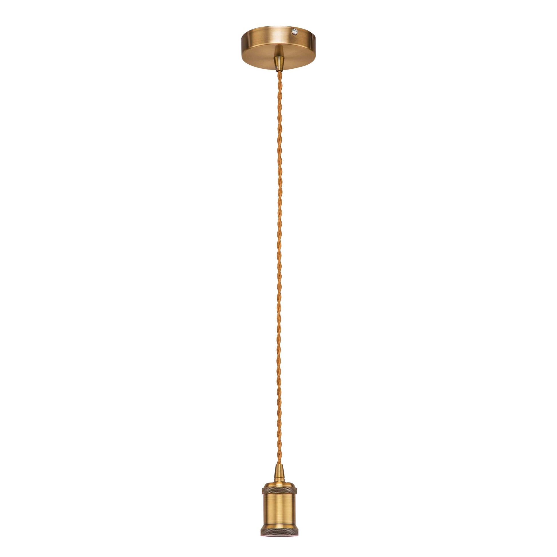 The Lighting Club Chrome Twisted Cord Pendant