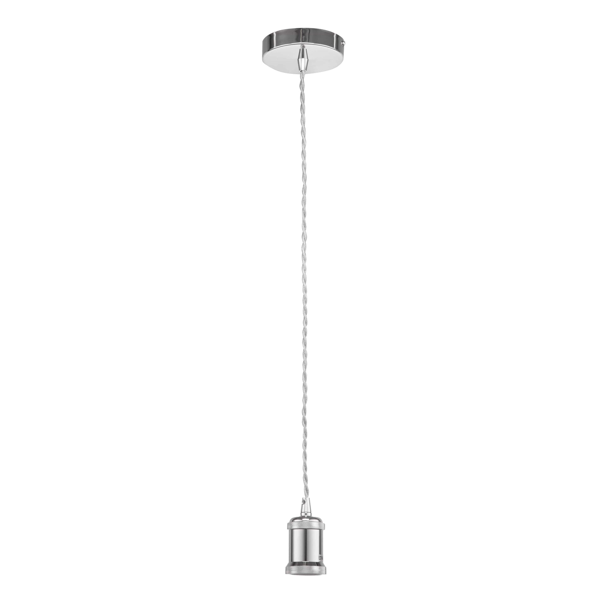 The Lighting Club Chrome Twisted Cord Pendant