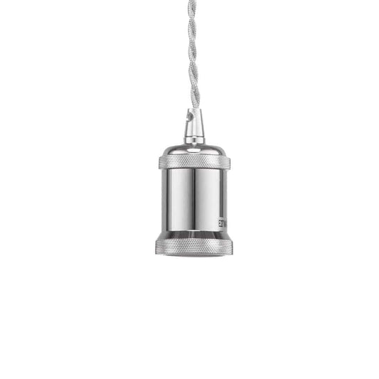 The Lighting Club Chrome Twisted Cord Pendant Light Copper | Gold | Chrome DA-KLCH-T777/CH