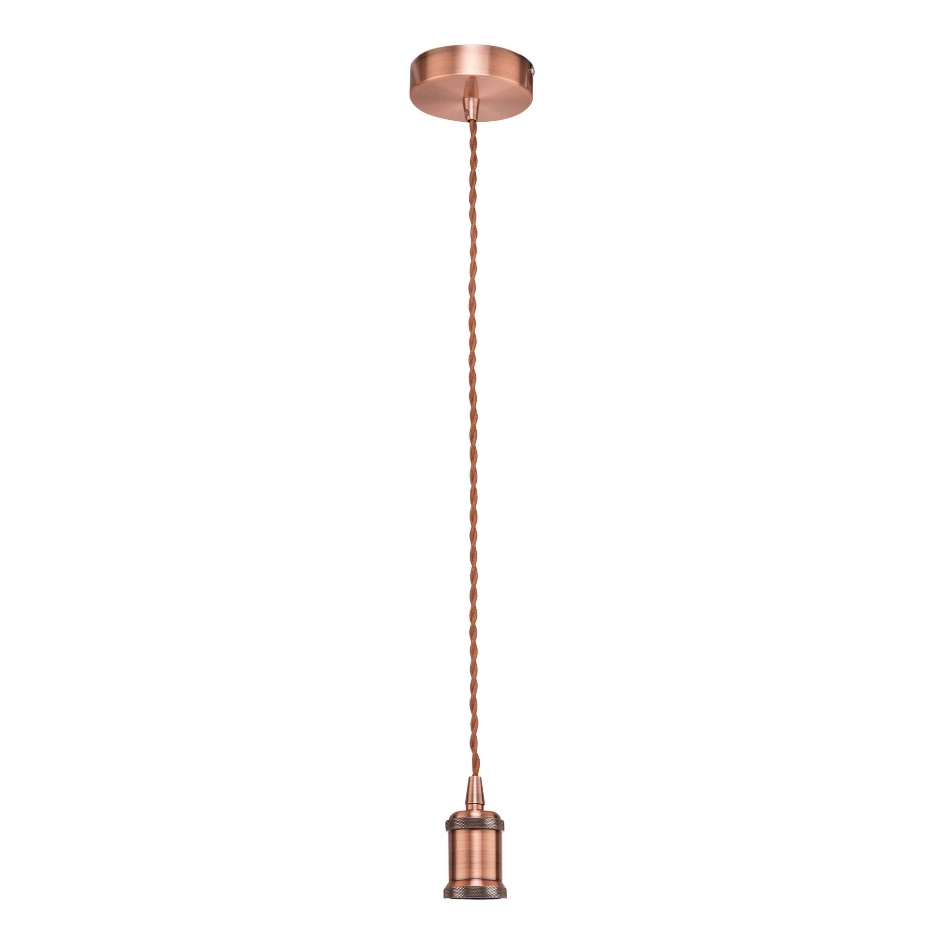 The Lighting Club Chrome Twisted Cord Pendant