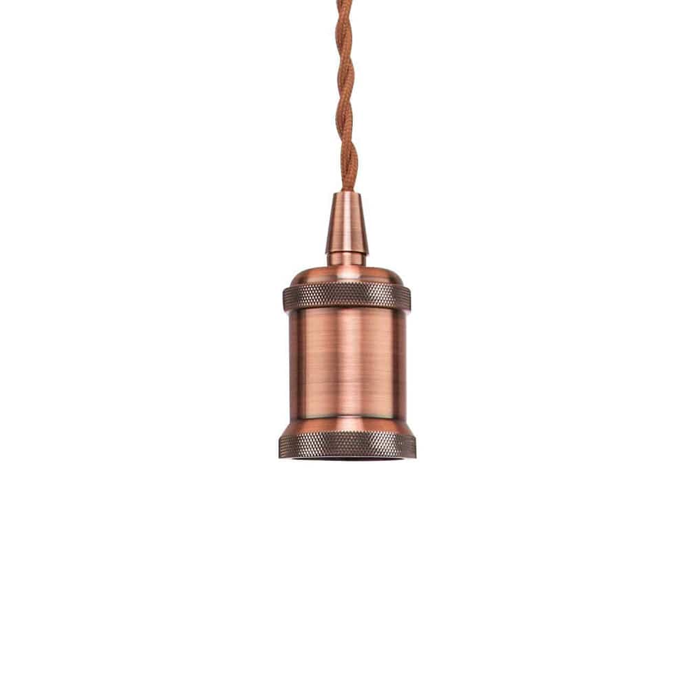 The Lighting Club Twisted Cord Pendant Light Copper | Gold | Chrome