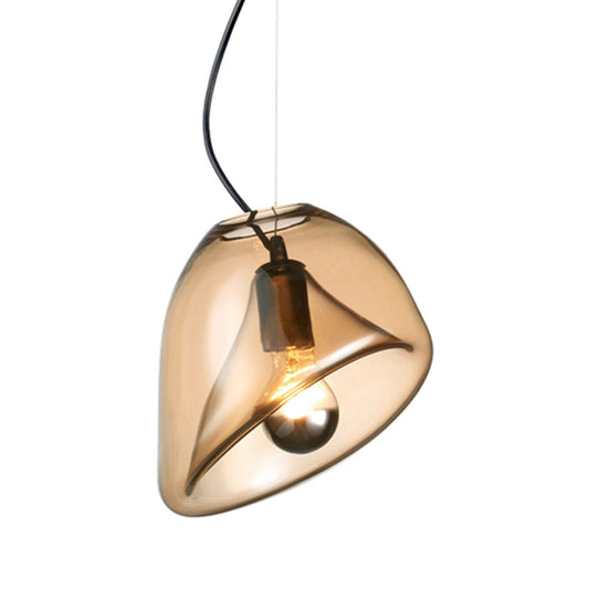 The Lighting Club Pendant Arum Lily Pendant Light Amber and Black DL-KLCH-1027