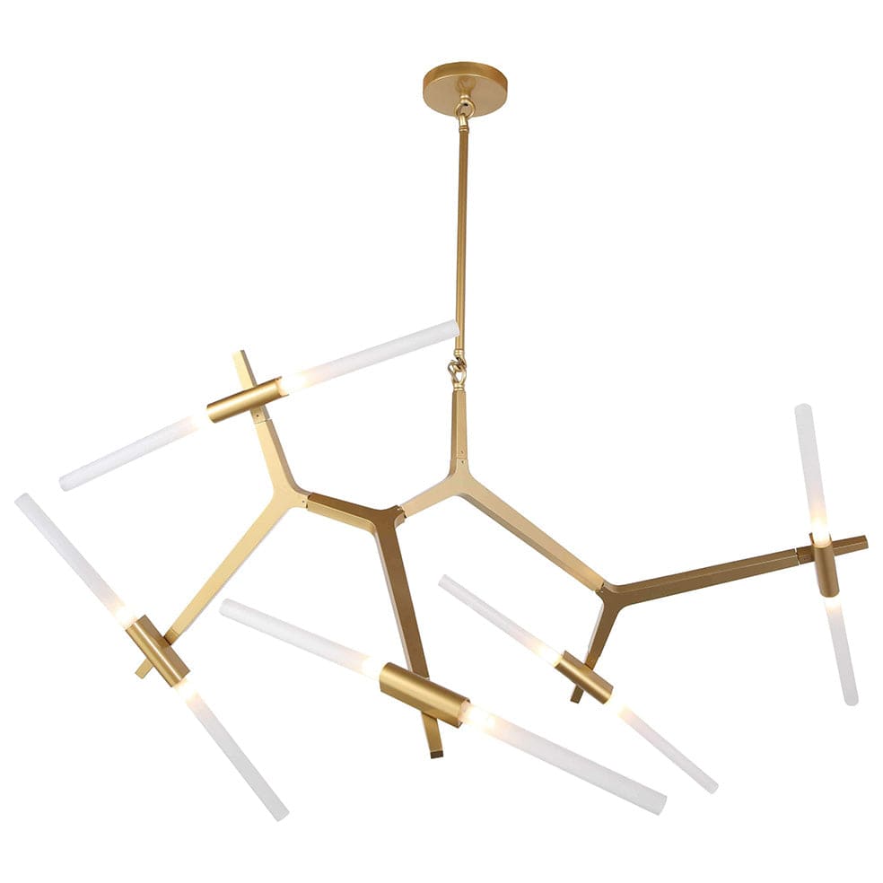 The Lighting Club Twig Chandelier Light 5 Arm Gold DL-KLCH-8320/10