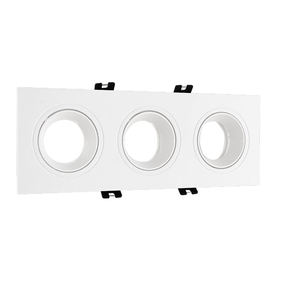 The Lighting Club DOWNLIGHTS Indoor Polycarbonate Triple Downlight White DL148/3 WHITE 6007226087253
