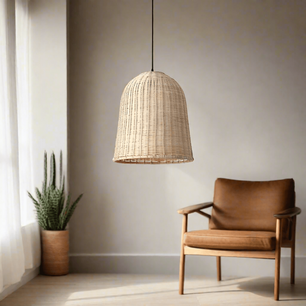 The Lighting Club Ubuntu Rattan Pendant Light Natural E-KLCH-7128 633710852579