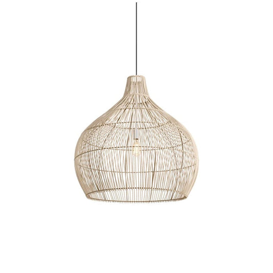 The Lighting Club 32cm Bamboo Bulb Pendant Light Natural - 5 Sizes E-KLCH-7150/32