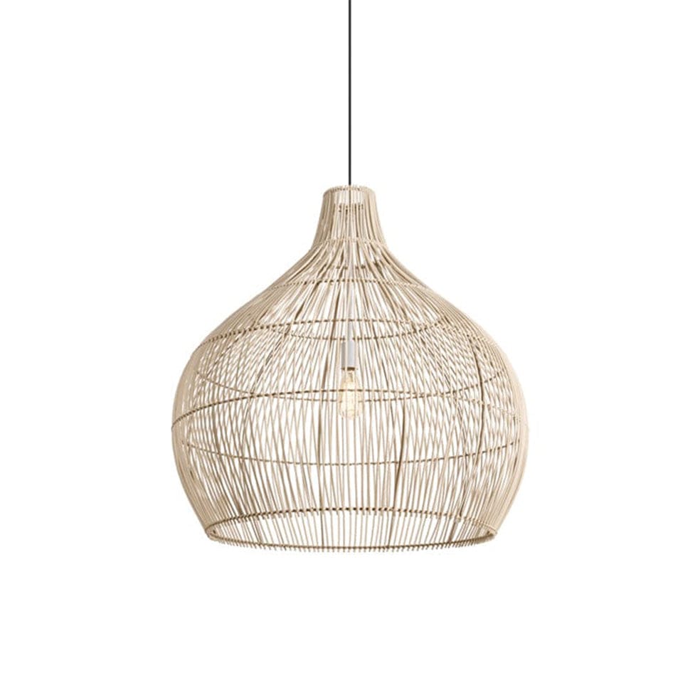 The Lighting Club 46cm Bamboo Bulb Pendant Light Natural - 5 Sizes E-KLCH-7150/46