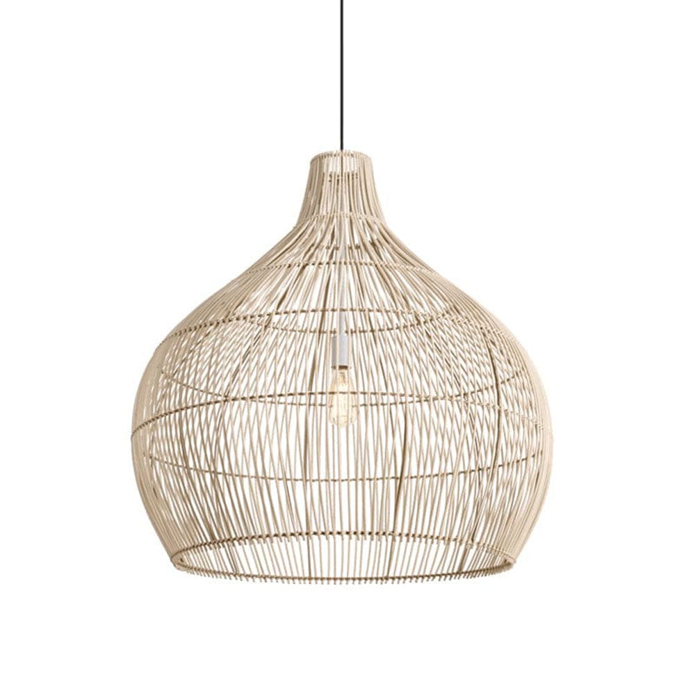 The Lighting Club 80cm Bamboo Bulb Pendant Light Natural - 5 Sizes E-KLCH-7150/80