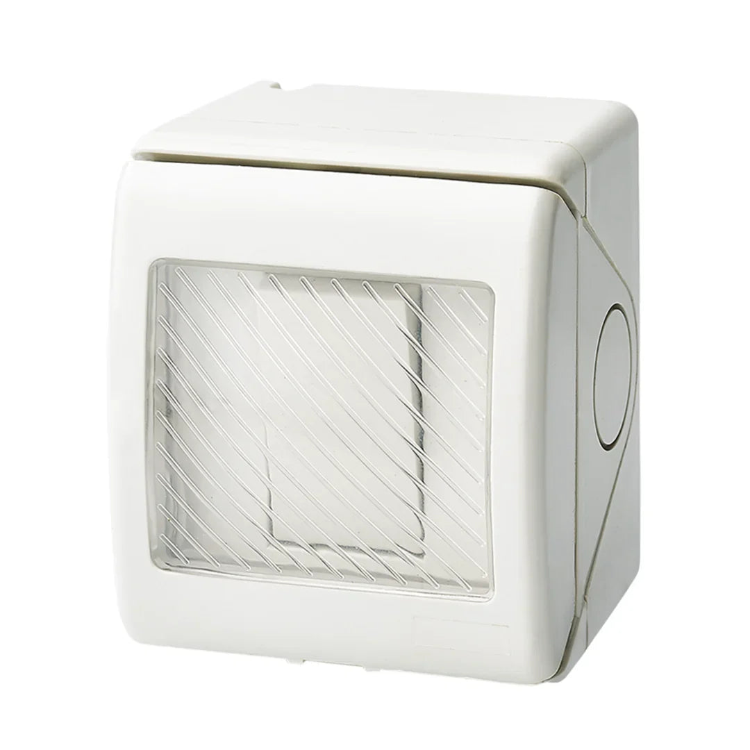 The Lighting Club switch 1 Way Weatherproof 1 Lever Light Switch IP55 – 1 Way or 2 Way Outdoor Switch White ESWP901 WHITE 6007226091762