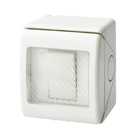 The Lighting Club switch 1 Way Weatherproof 1 Lever Light Switch IP55 – 1 Way or 2 Way Outdoor Switch White ESWP901 WHITE 6007226091762