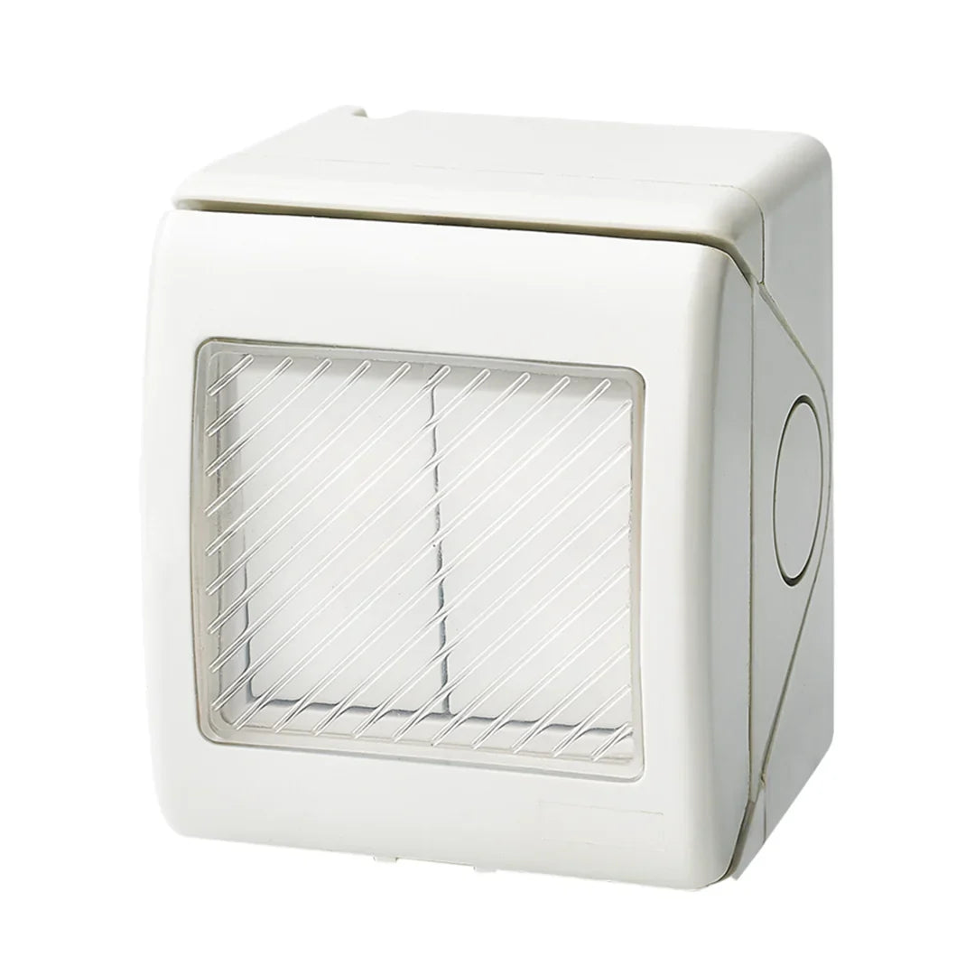 The Lighting Club switch 1 Way Weatherproof 2 Lever Light Switch IP55 – 1 Way or 2 Way Outdoor Switch White ESWP902 WHITE 6007226091786