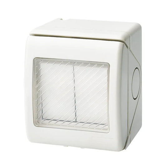 The Lighting Club switch 1 Way Weatherproof 2 Lever Light Switch IP55 – 1 Way or 2 Way Outdoor Switch White ESWP902 WHITE 6007226091786