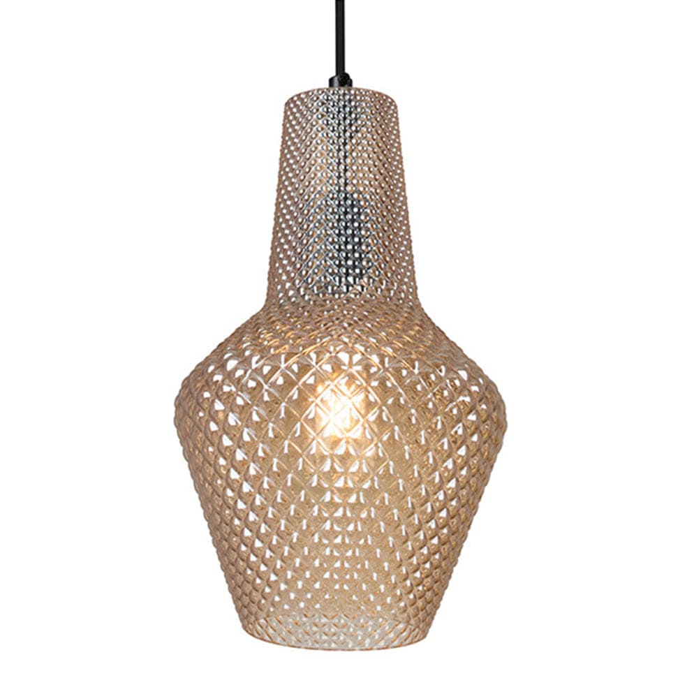 The Lighting Club Amber Milano Pendant Small EUP796AM