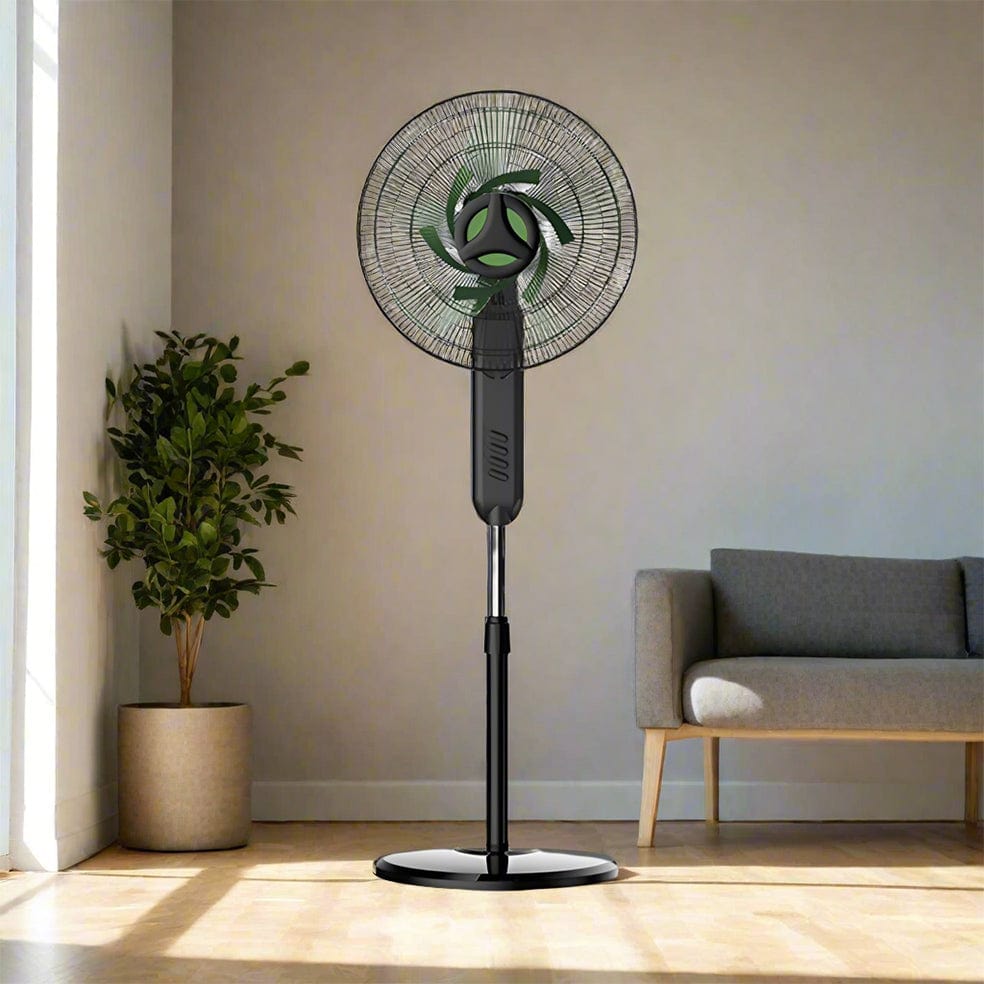 The Lighting Club fans Mira Metal Standing Fan Black and Green F108 6009551810193