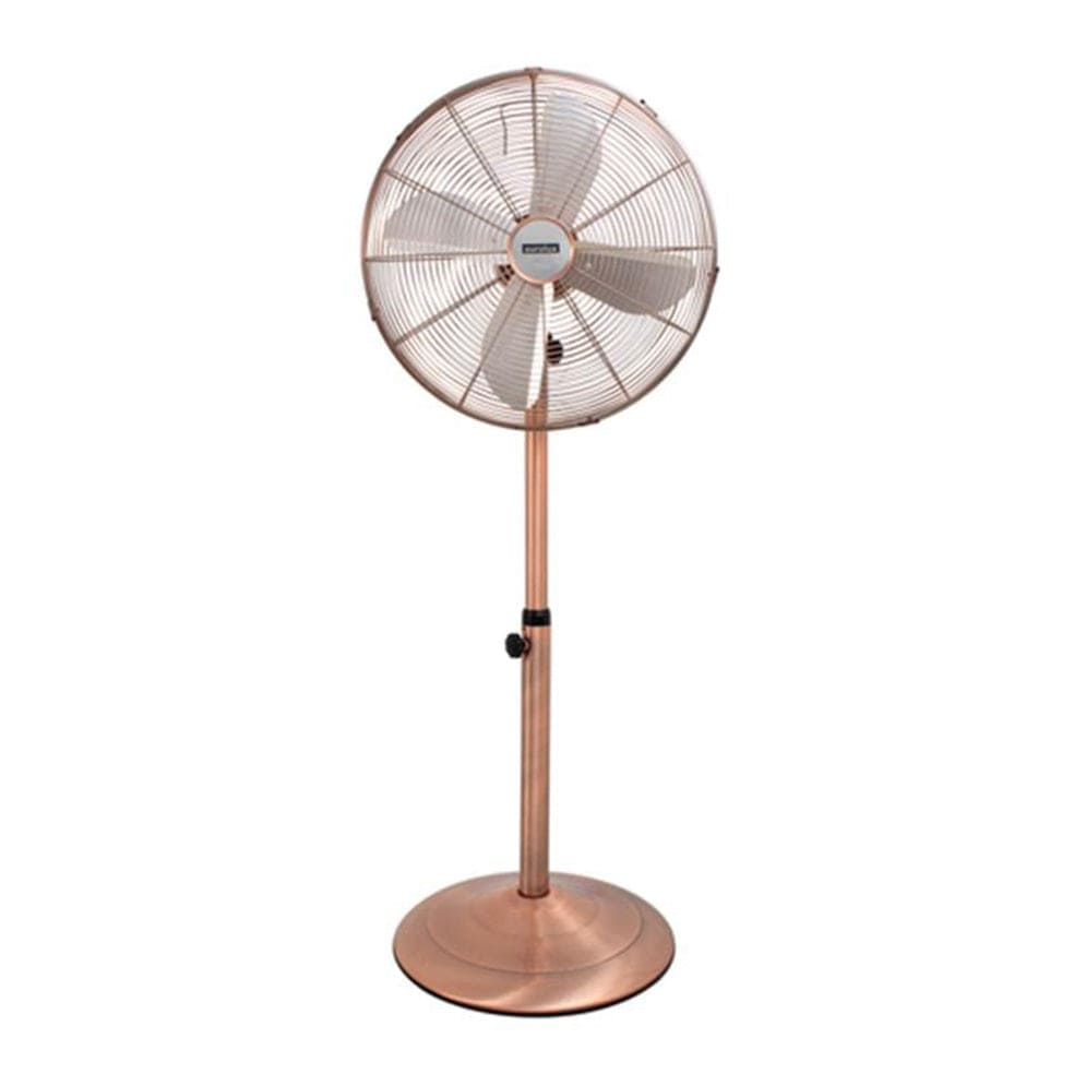 The Lighting Club Copper Maverick Floor Standing Fan in Copper or Chrome F22C 6007328028376