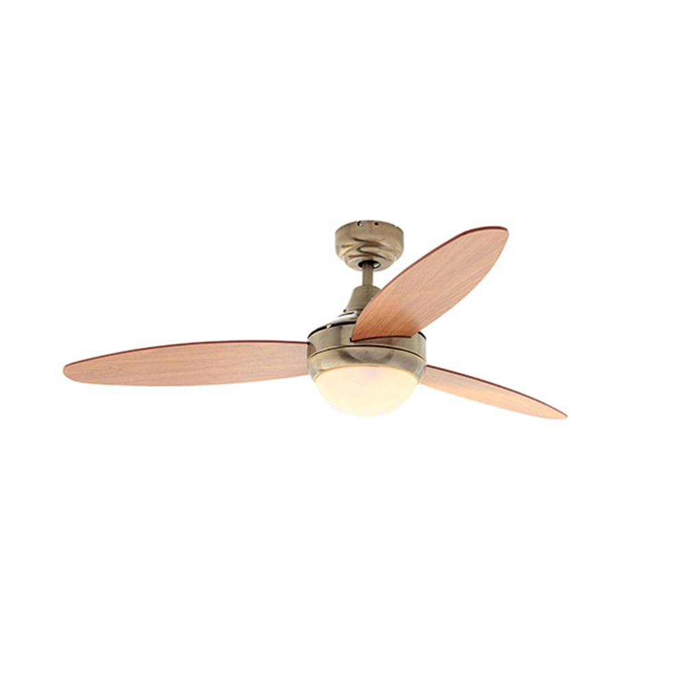 The Lighting Club Antique Brass Swirl Ceiling Fan - 3 Blades F36ABRNW 6007328314677