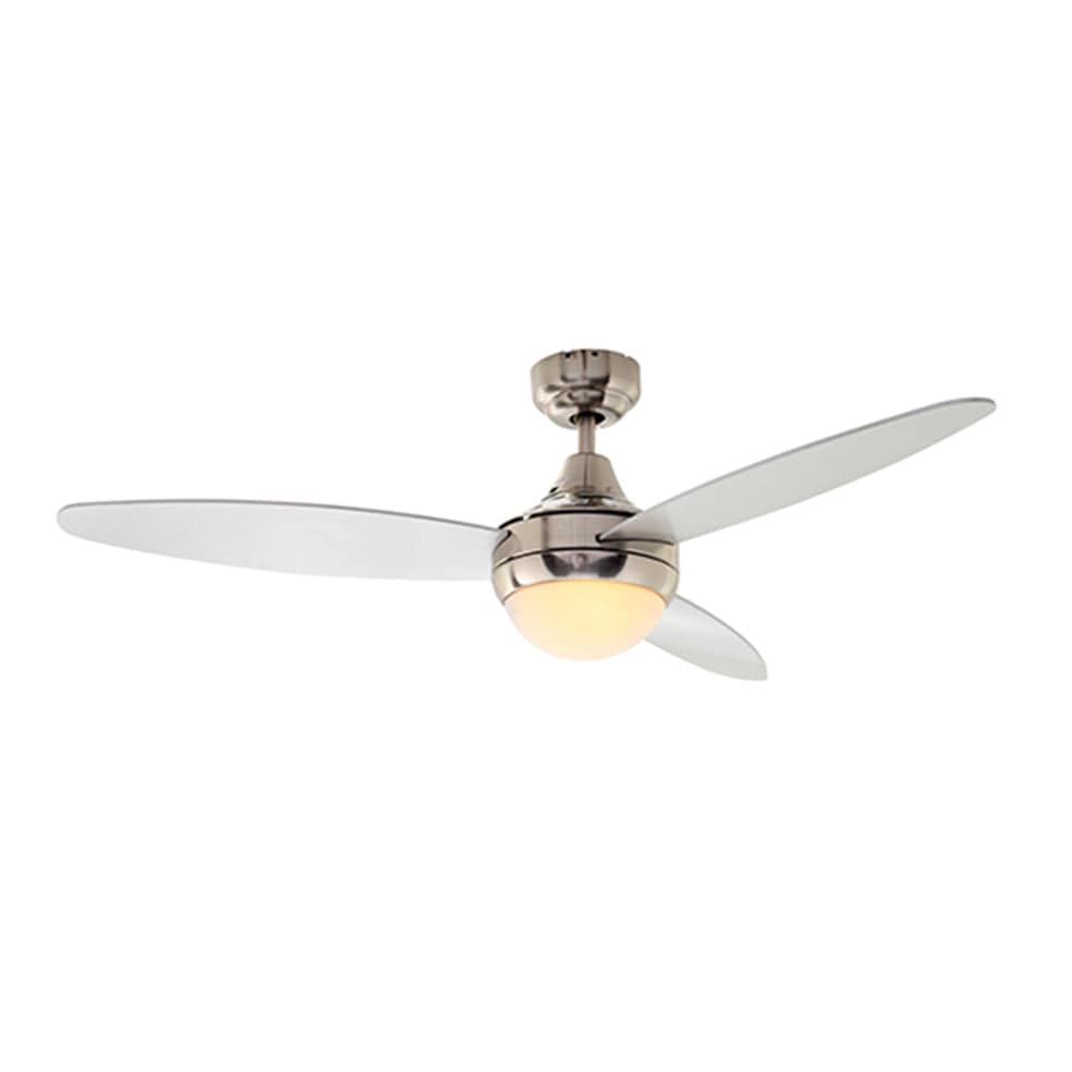 The Lighting Club Satin Chrome Swirl Ceiling Fan - 3 Blades F36SCS 6007328314653
